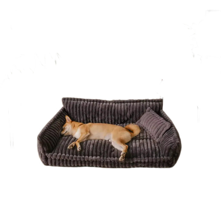 Gemütliches, mit Unterstützung versehenes orthopädisches Hundebett