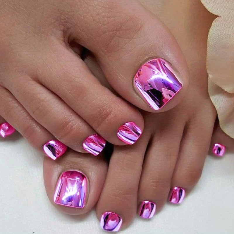 Premium Metallic Press-On Nail Set Brehn