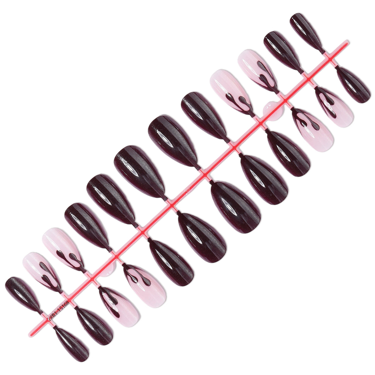 Stiletto Press-On Nail Set mit einzigartigem künstlerischem Design Brehn