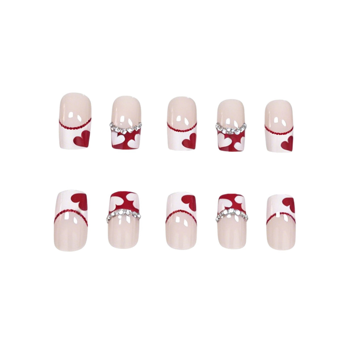 Herz-Themen Nagelkunst Set Brehn