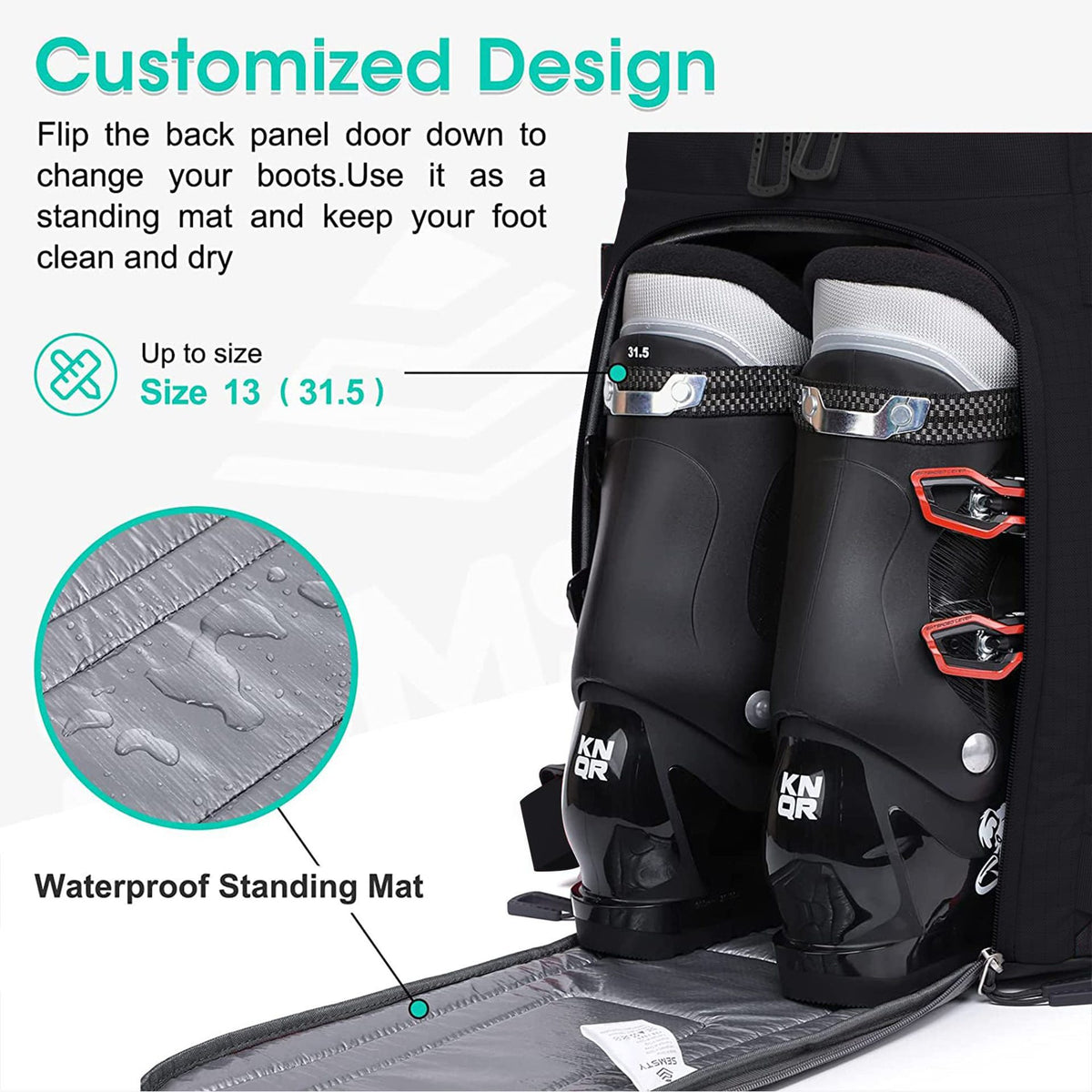 Vielseitiger Hochleistungs-Reiserrucksack Brehn