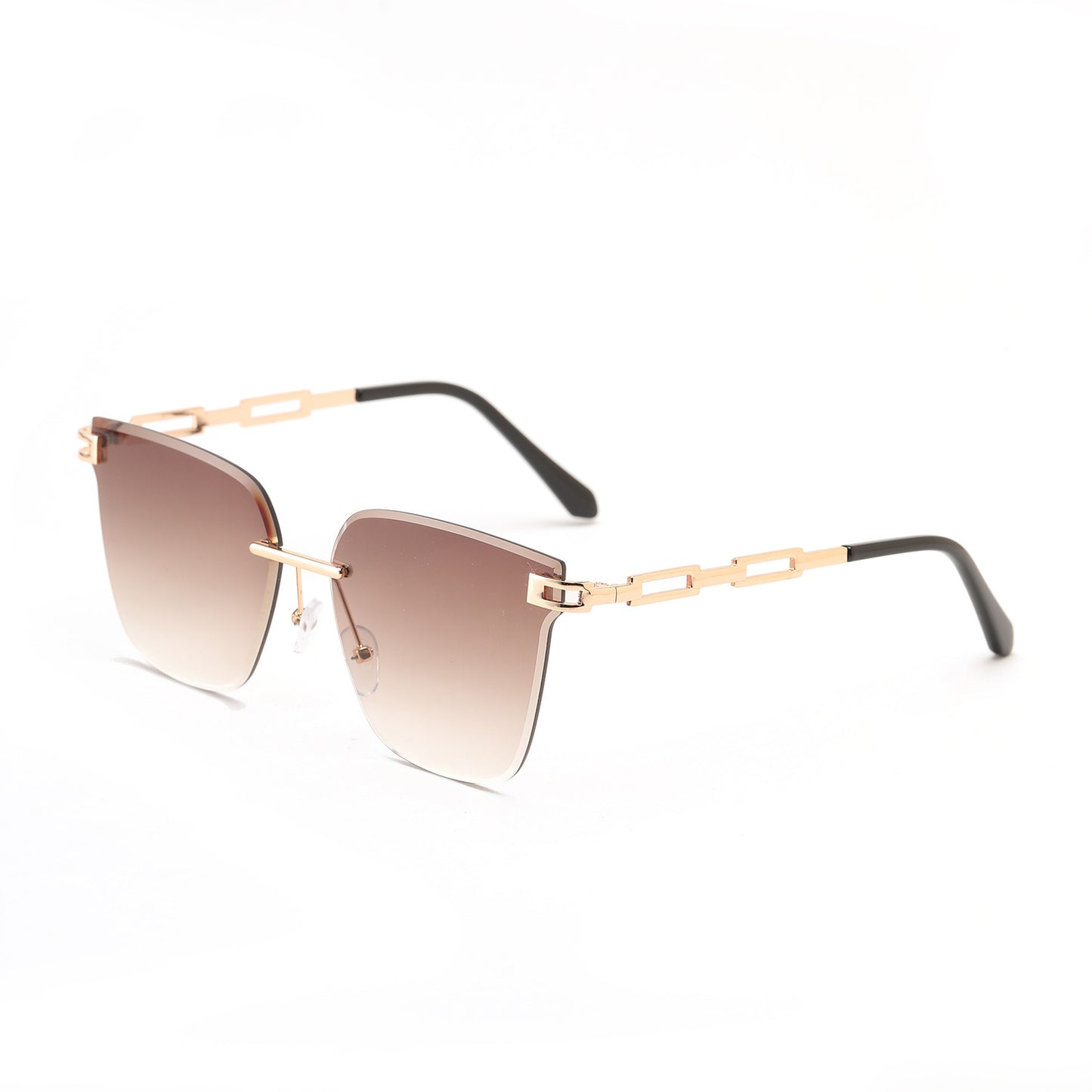 Damen modische Sonnenbrille mit filigranem Rahmen und UV-Schutz Brehn