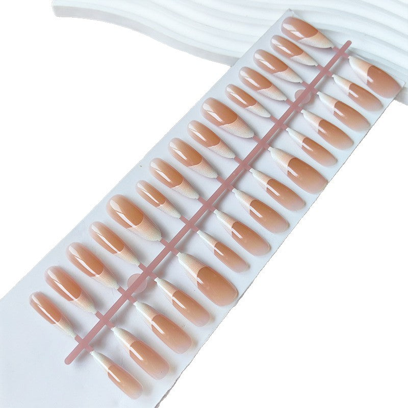 Kunstfingernägel Im Eleganten French-Tip Design Brehn