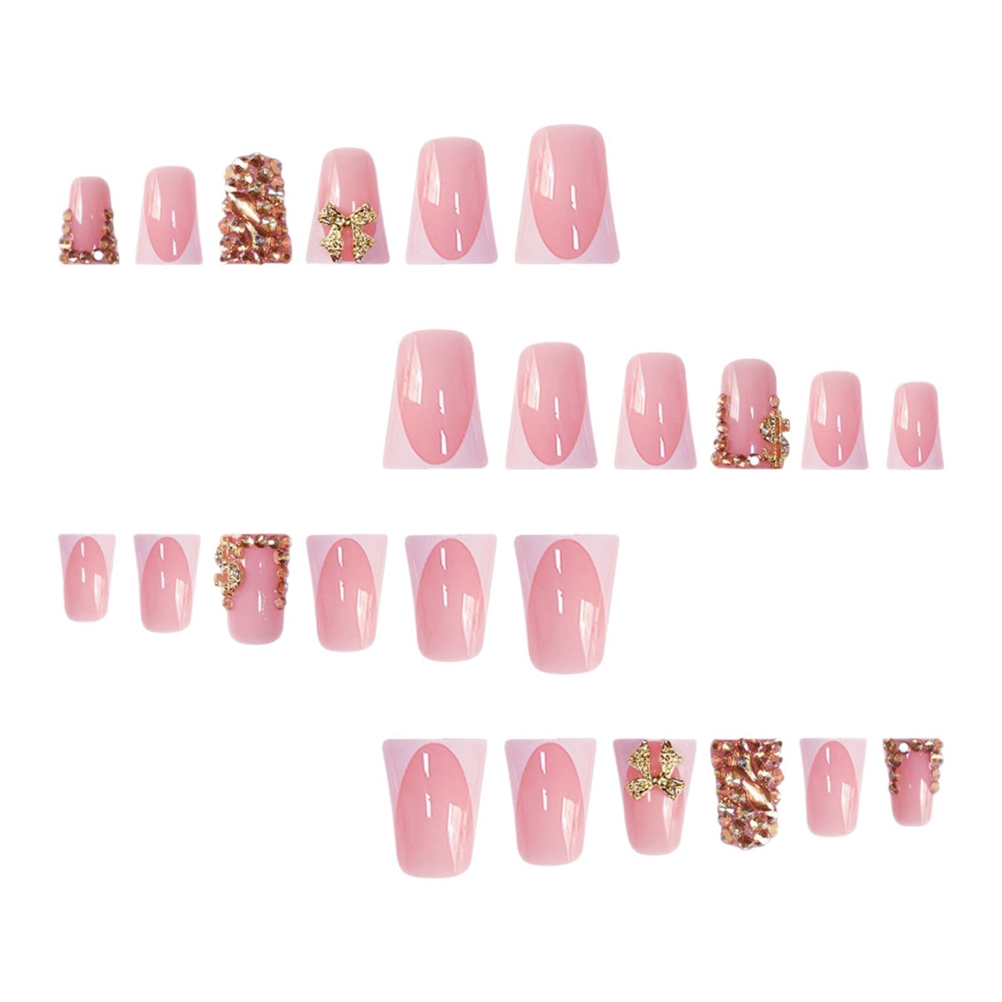 Dekorative kristallverzierte Nagelkunst Brehn