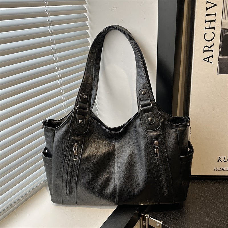 Funktionale Leder Schultertasche