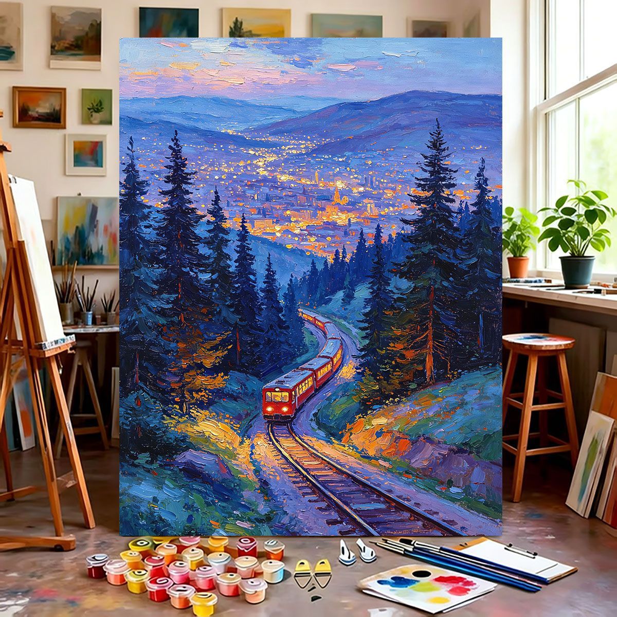 Berglandschaft Leinwandkunst Brehn