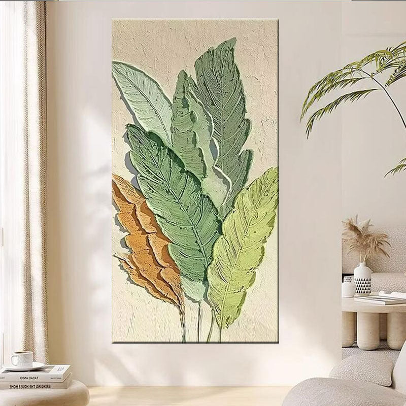 Texturiertes Blatt Wandkunst