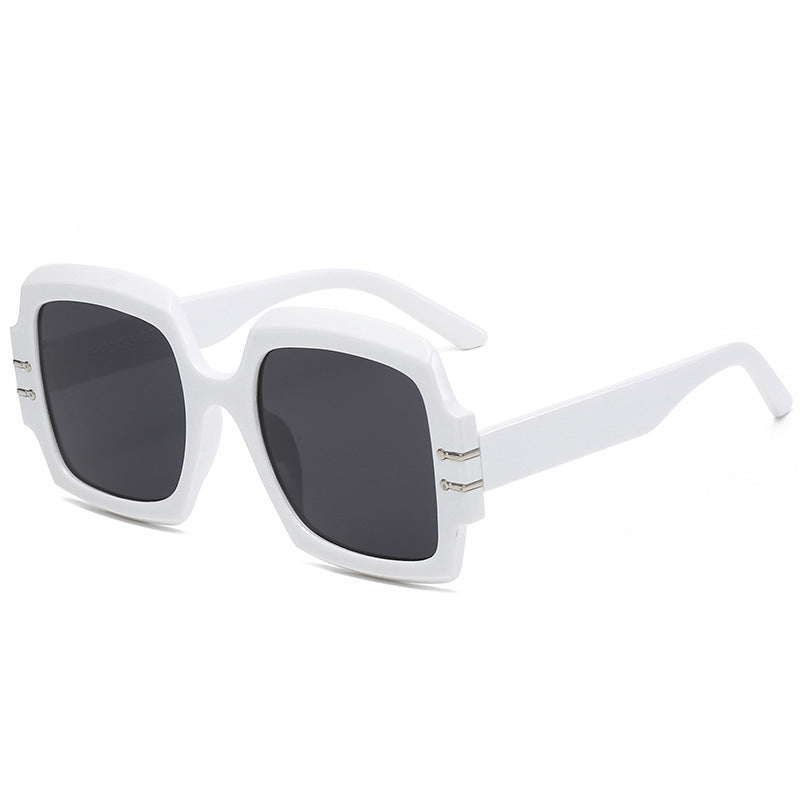 Damen Modische Oversized-Sonnenbrille mit animalischem Muster Brehn