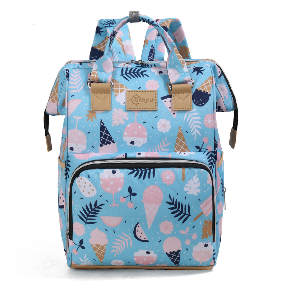 Stylischer Mehrfach-Taschen-Rucksack Brehn