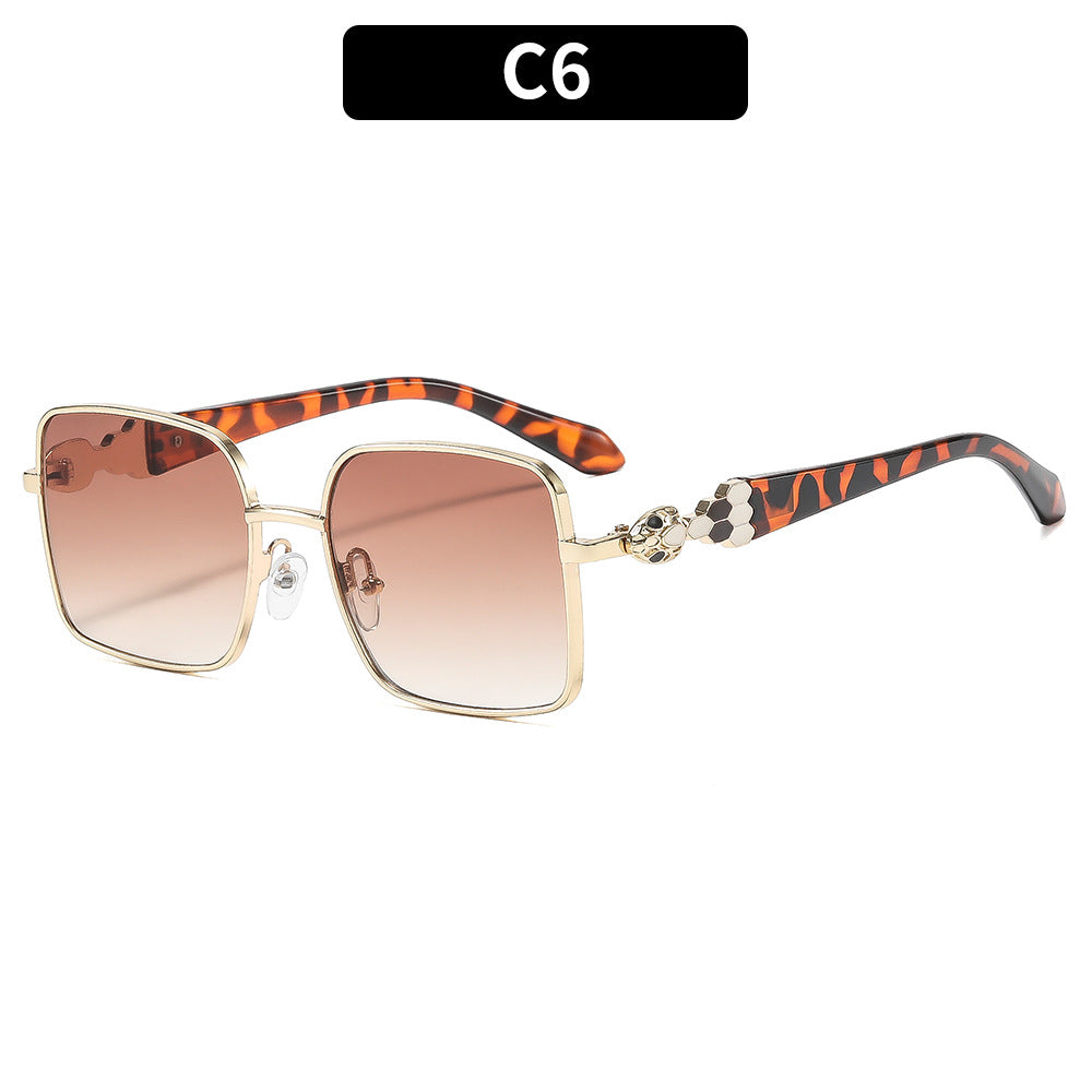 Elegante geometrische Rahmen-Sonnenbrille