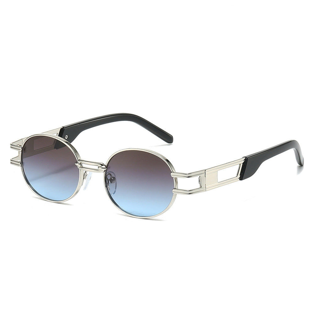 Moderne Minimalistische Runde Sonnenbrille Brehn