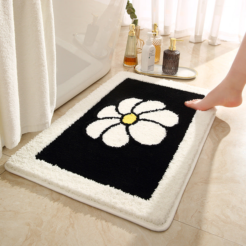 Floral Design Dusche Teppich