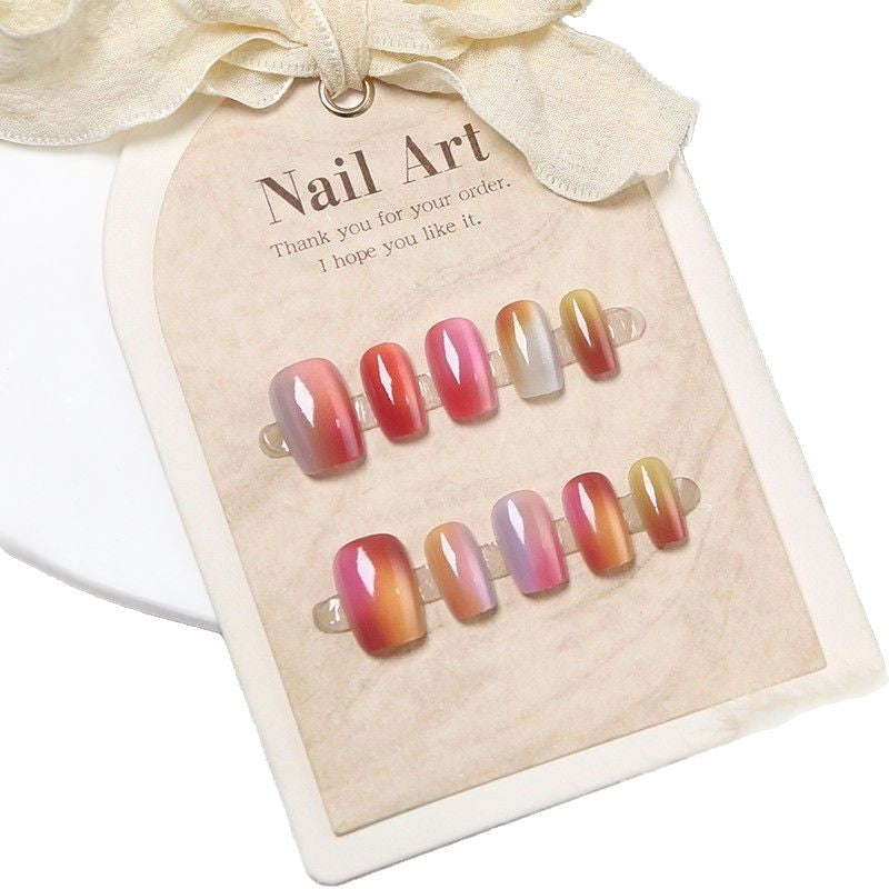 Ombre Gradient Press-On Nail Art Set Brehn