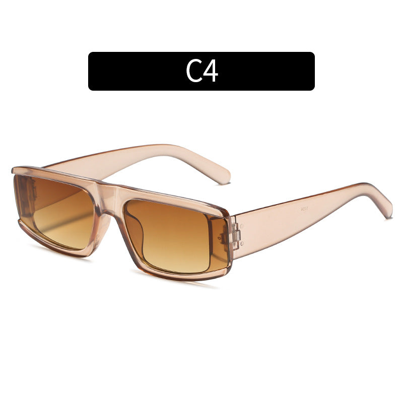 Fette Rechteckige Rahmen Sonnenbrille