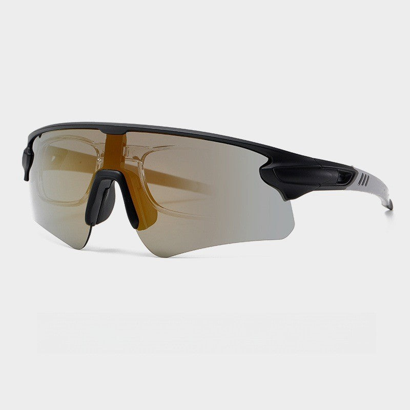 Unisex Sportliche Hochleistungs-Sonnenbrille mit aerodynamischem Design und verstellbarem Nasenpad Brehn