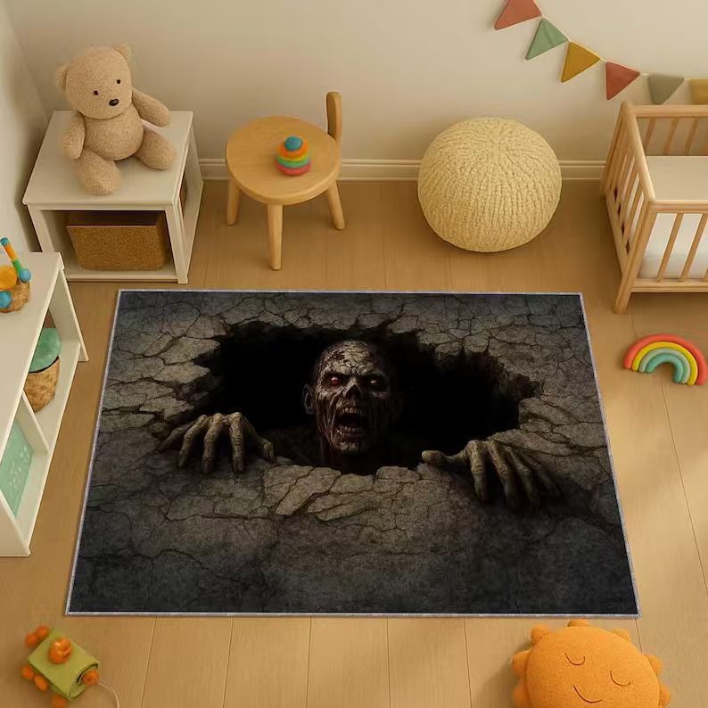 3D Horror-inspirierte Fußmatte