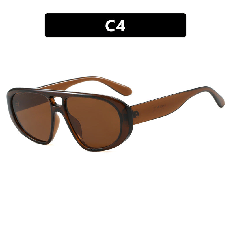 Damen sportliche Sonnenbrille mit breitem strapazierfähigem Rahmen und polarisierten Gläsern Brehn