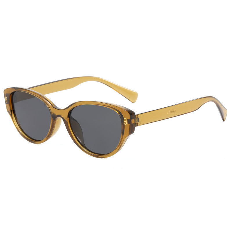 Damen Cat-Eye Sonnenbrille mit modernem Kunststoffrahmen Brehn