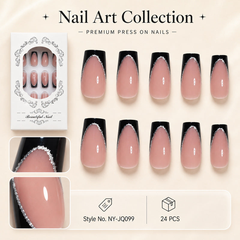 Premium Kunstnagel Set mit eleganter Verzierung Brehn