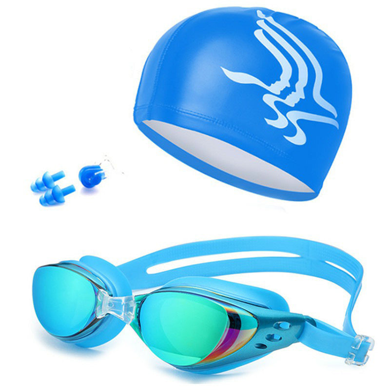 Schwimmset mit Hydrodynamischer Schwimmbrille und Badestrumpf Brehn