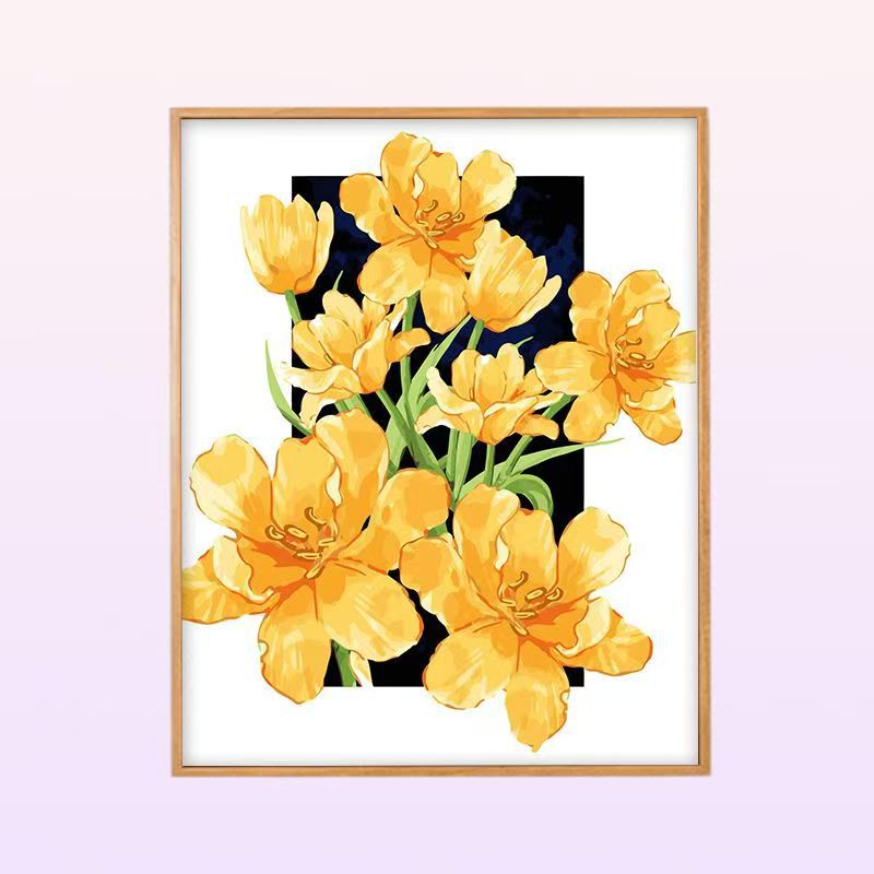 Floral Peony Illustration Wandkunst Brehn