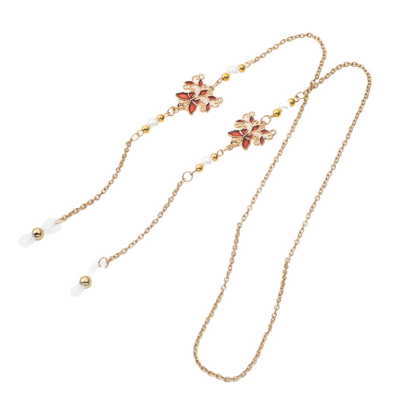 Elegante florale Brillen Kette Brehn