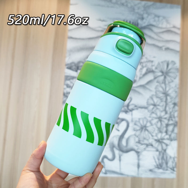 Damen BPA-freie Wasserflasche mit innovativem Sicherheitsverschluss Brehn