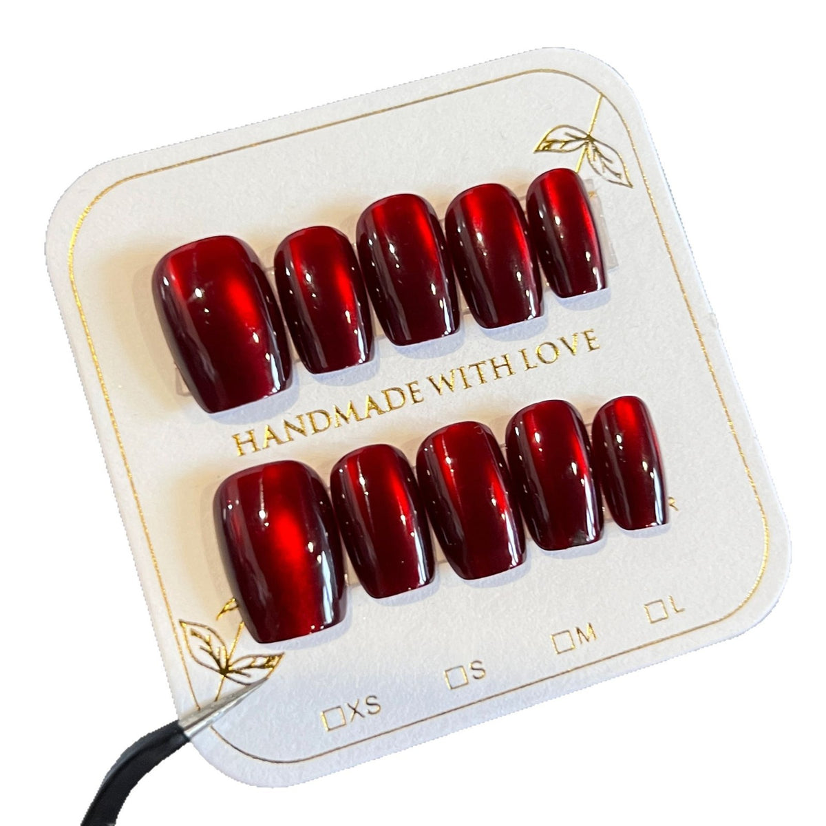 Handgemachtes Glänzendes Press-On Nagelset Brehn