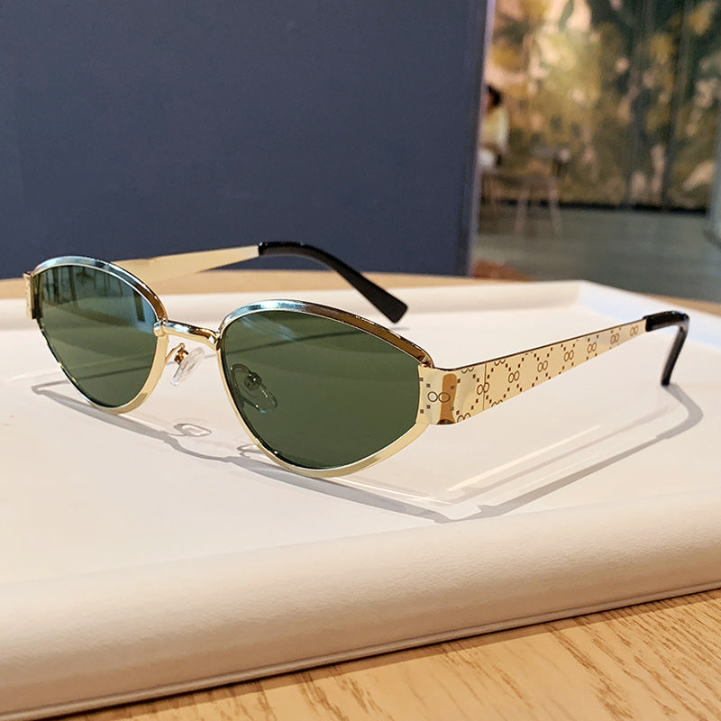 Damen Cat-Eye Sonnenbrille mit stilvollem Metallrahmen und UV-Schutz Brehn