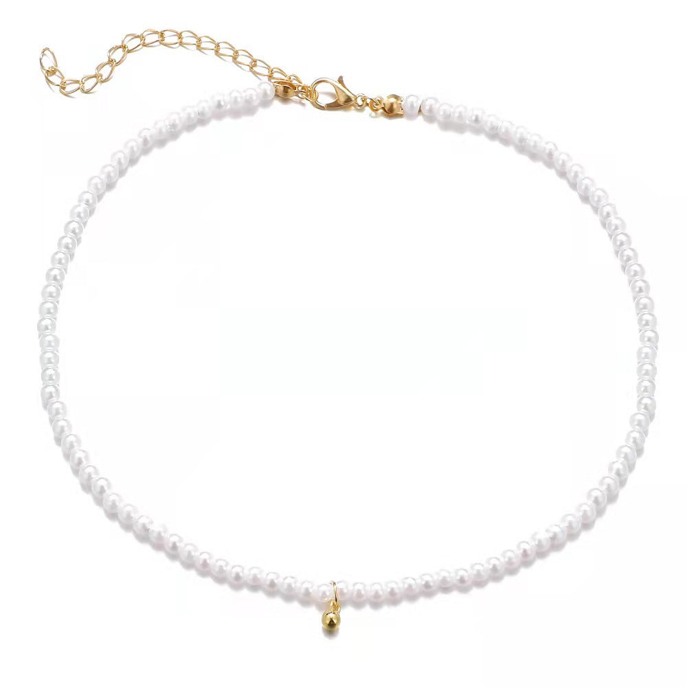 Elegante Perlenbesetzte Choker-Halskette Brehn
