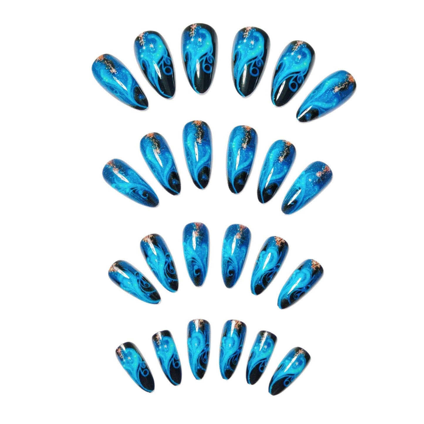 Glitzernde Nagelkunst Brehn