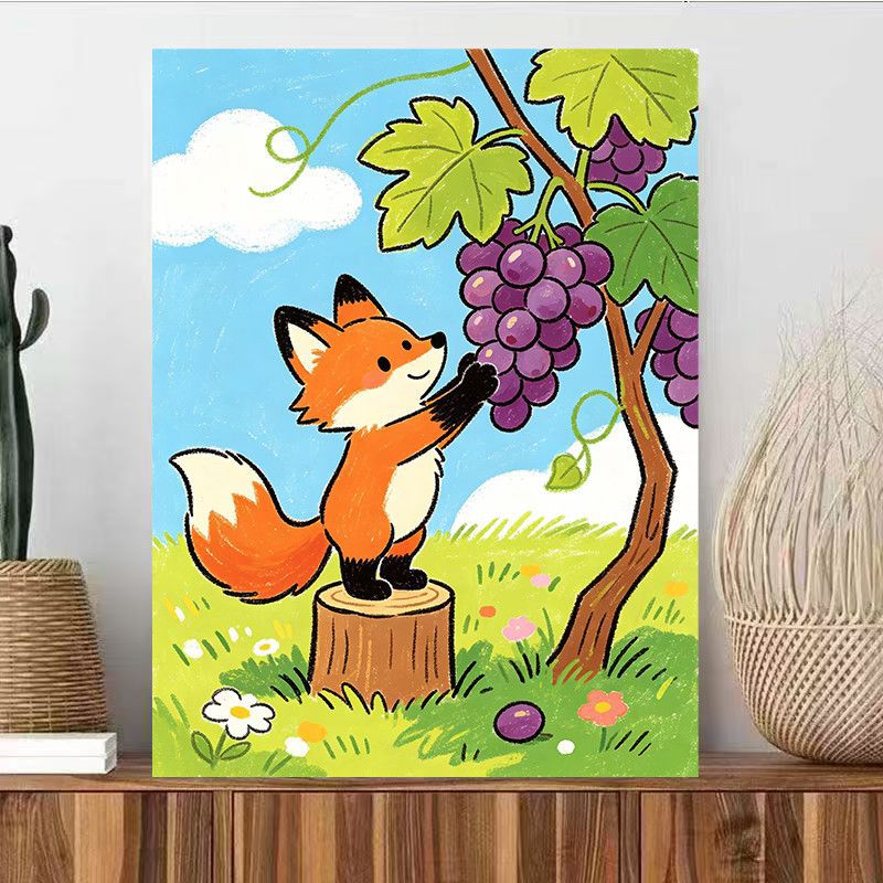 Niedliche Tierillustration Wandkunst Brehn