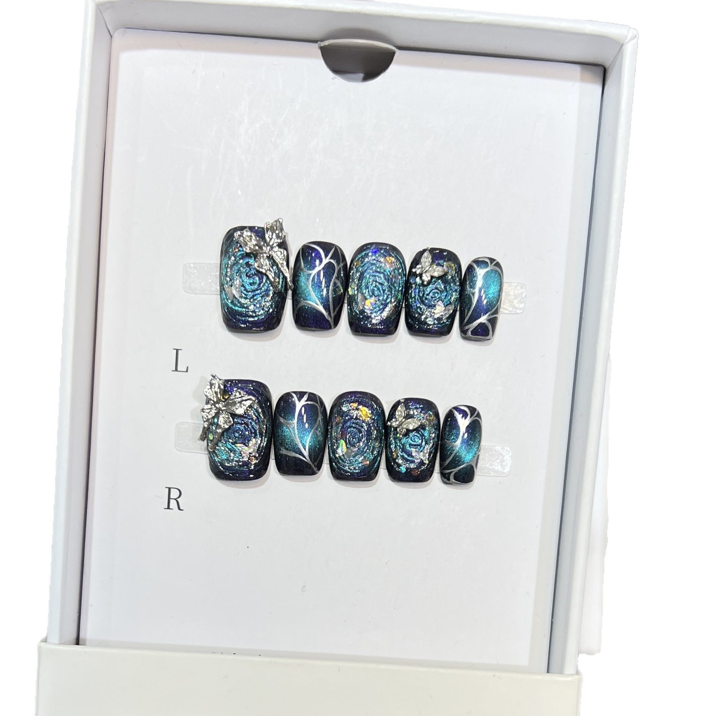 Galaxy-Themen-Nagelkunst-Verlängerungen Brehn