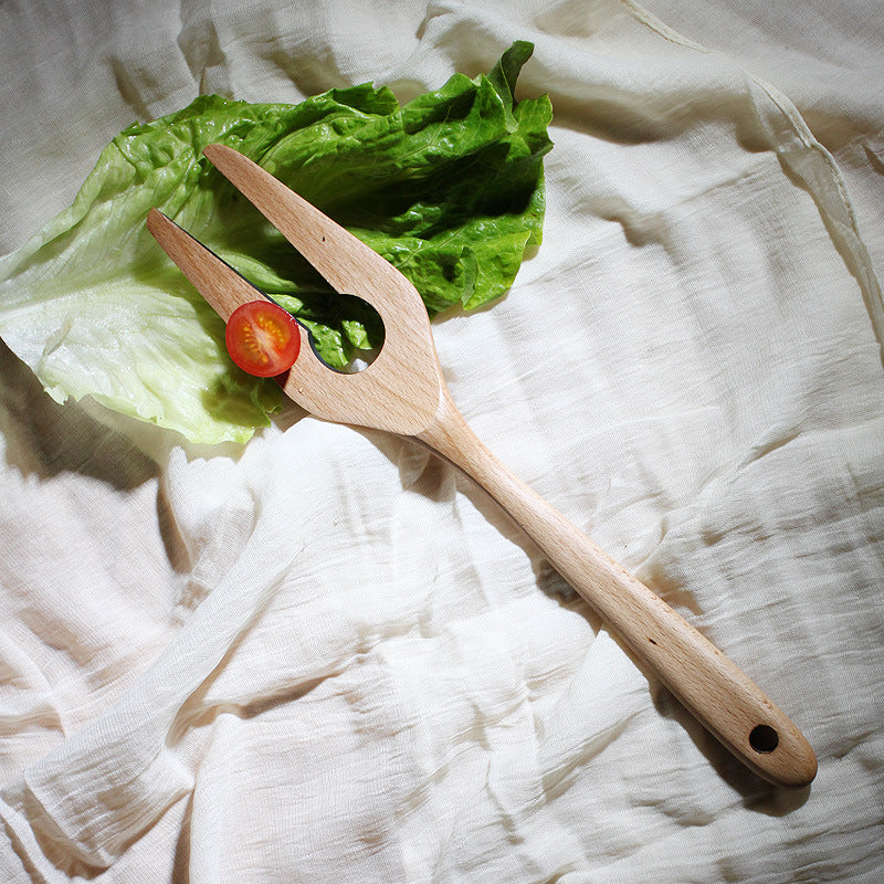 Holz Salatservierset