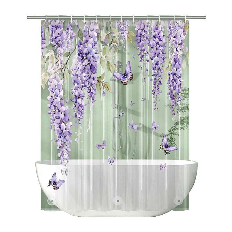 Florale Wisteria Duschvorhang Brehn