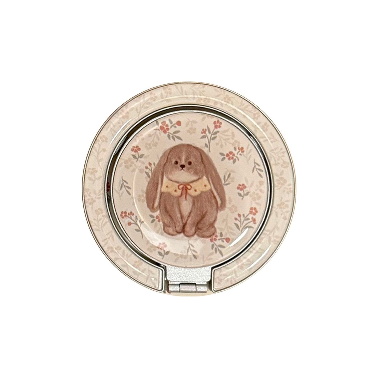 Verspielter Handspiegel mit Kaninchenmotiv Brehn