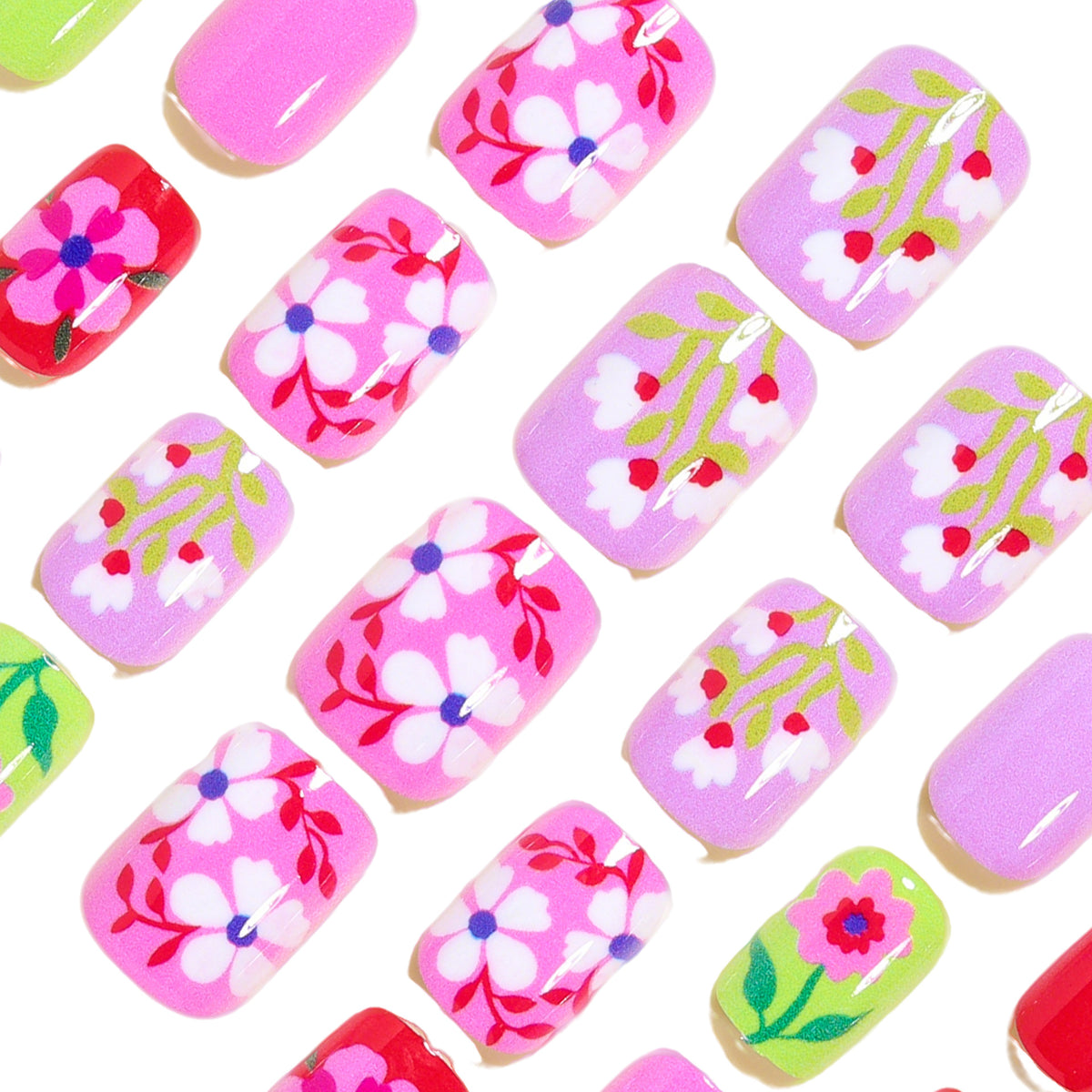 Bunte Florale Nagelkunst Tipps Brehn