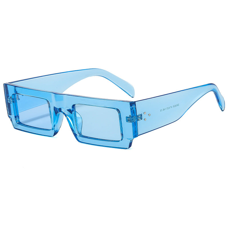 Damen statement Sonnenbrille mit quadratischem Rahmen und futuristischem Design Brehn