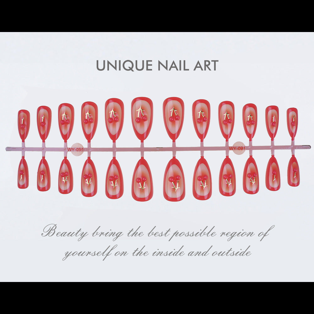 Premium Dekorativer Druck-On-Nagelset Brehn