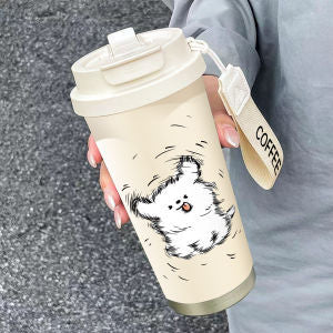 Damen Isolier-Kaffeebecher mit lustigem Hello Kitty Design Brehn