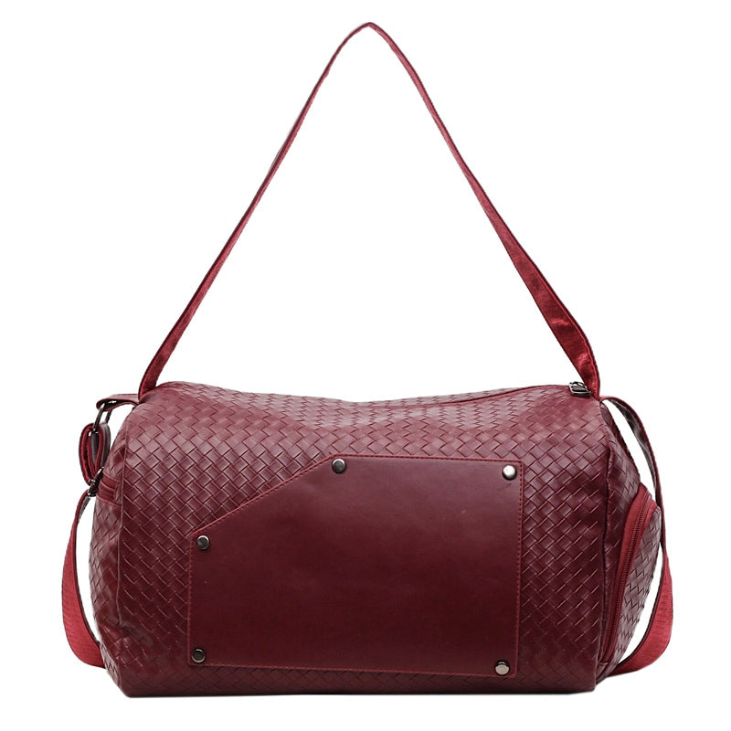 Elegante Sport-Duffel-Tasche mit Gewebtem Design und Abnehmbarem Schultergurt Brehn