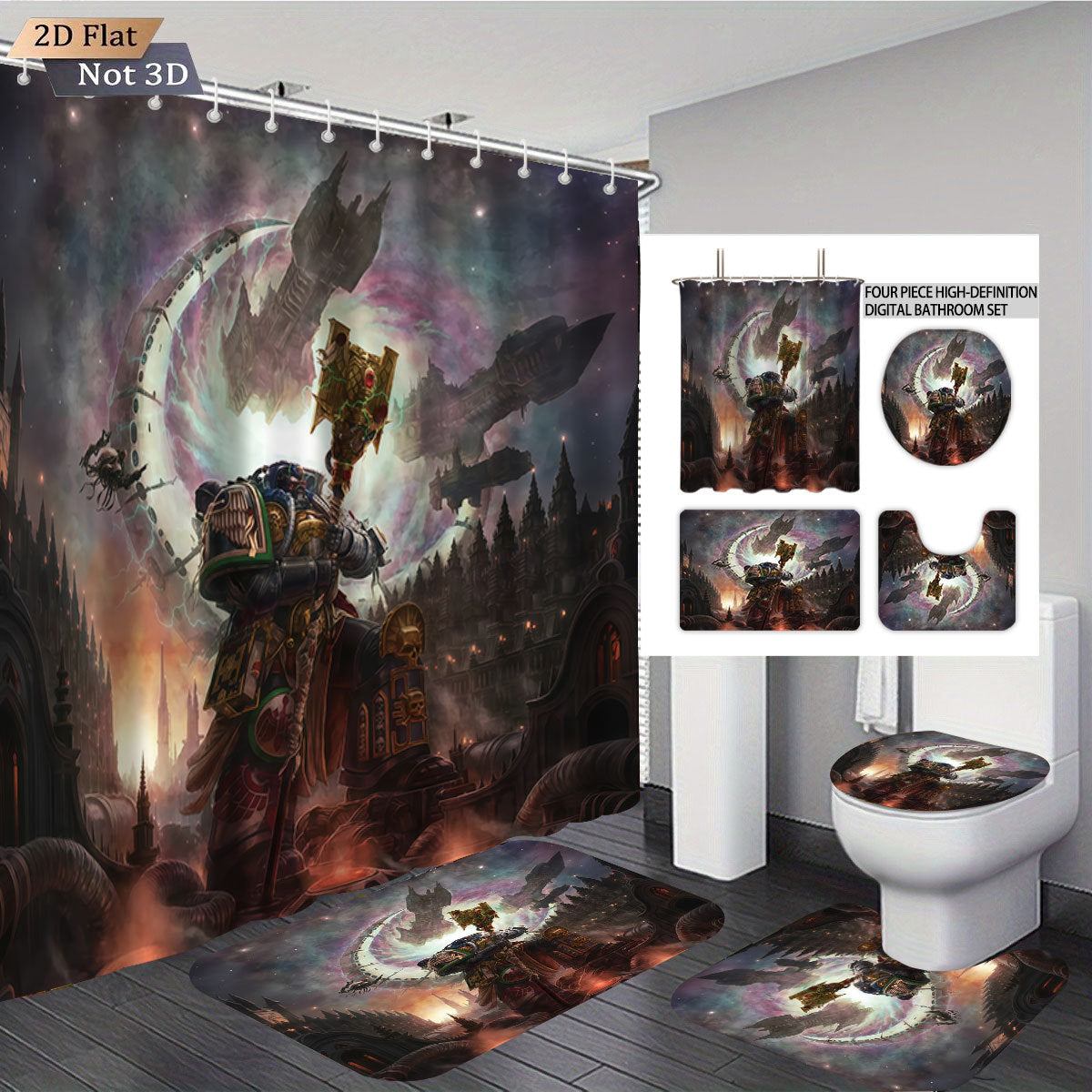 Digital Fantasy-Themed Badezimmer Dekor Set Brehn