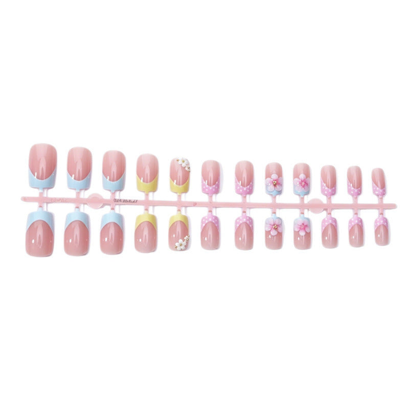 Florale Dekorative Press-On Nagelset 1790738756