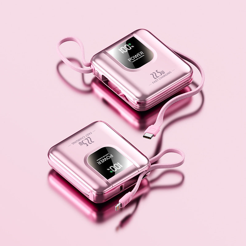Tragbare Powerbank mit schneller Ladefunktion und digitaler Anzeige Brehn
