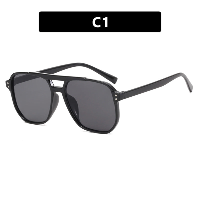 Damen oversized Sonnenbrille mit geometrischem Design und UV-Schutz Brehn