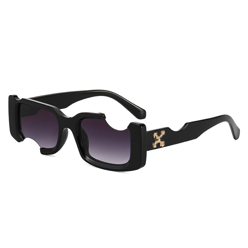 Damen exklusive modische Sonnenbrille mit futuristischem Design Brehn