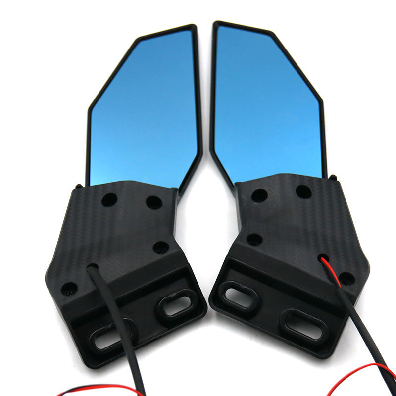 Motorrad Rückspiegelset mit Integriertem LED-Blinker Brehn