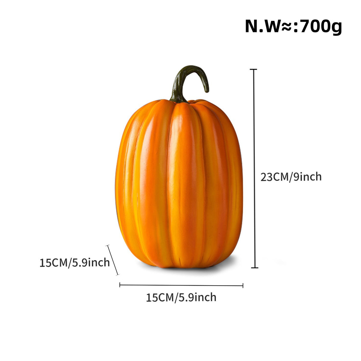 Dekorative Kürbisfigur als Herbstsonde Brehn