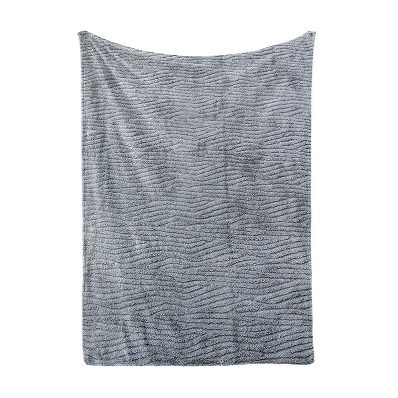 Damen kuschelige Plüsch-Decke mit elegantem Quadratmuster Brehn
