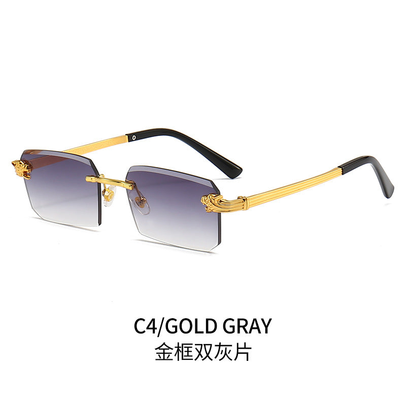 Damen Modische Sonnenbrille mit facettiertem Rahmen und luxuriösen Akzenten Brehn